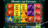 sloto yunu Plenty on twenty Greentube